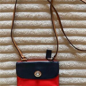 Coach Park Leather Dylan Colorblock Mini Crossbody Bag